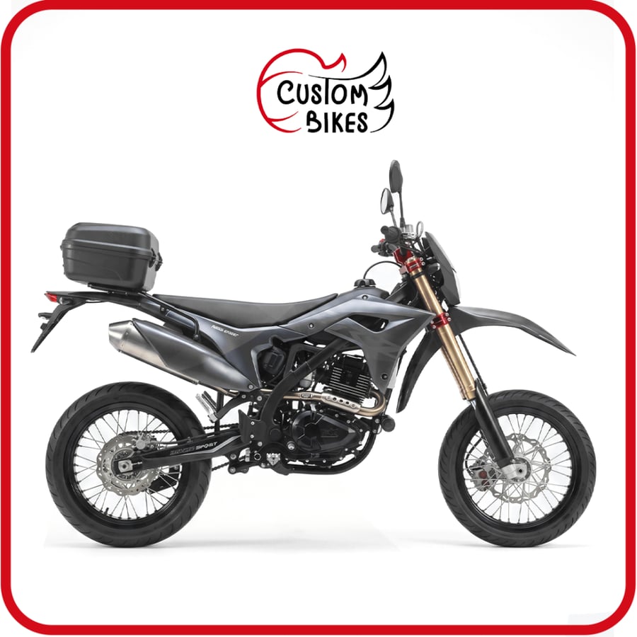 دراجة نارية صحراوي DR300SM باورسبورت - لون اسود