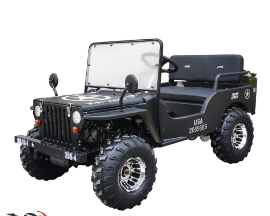 سيارة ميني جيب 4 عجلات 150CC - لون اسود -7 Mini Jeep : G7-0