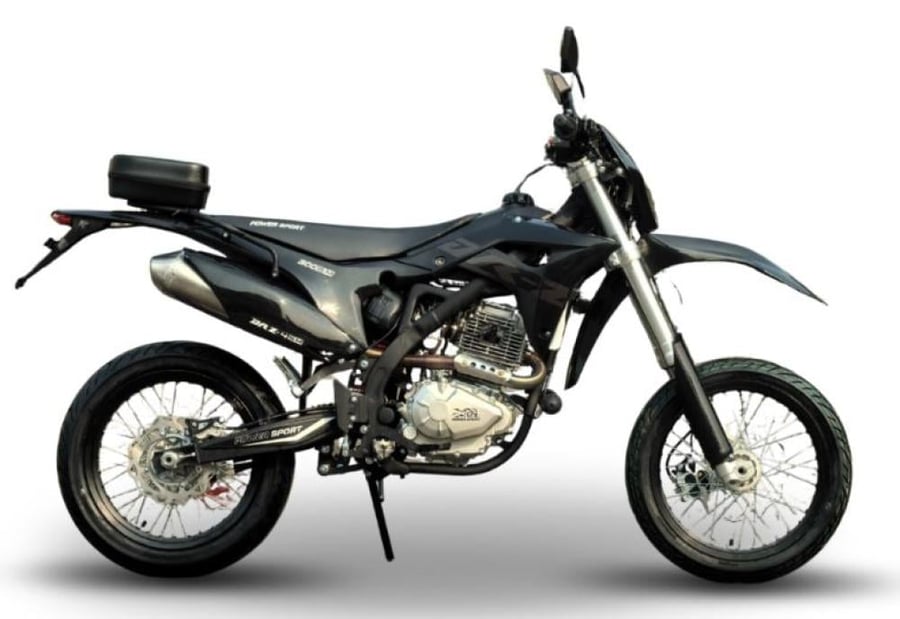 دراجة نارية صحراوي DR300SM باورسبورت - لون اسود