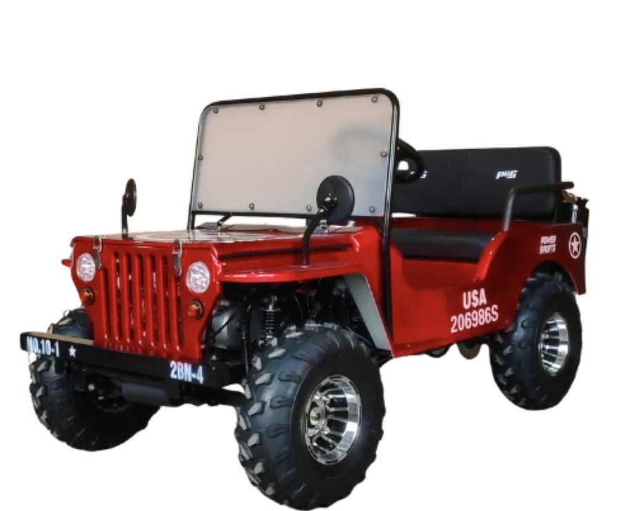 سيارة ميني جيب 4 عجلات 150CC - لون احمر -7 Mini Jeep : G7-0