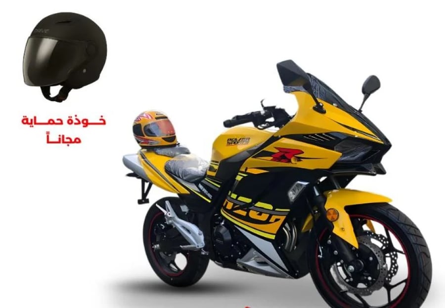 دراجة نارية 400CC من باور سبورت لون أصفر 2026