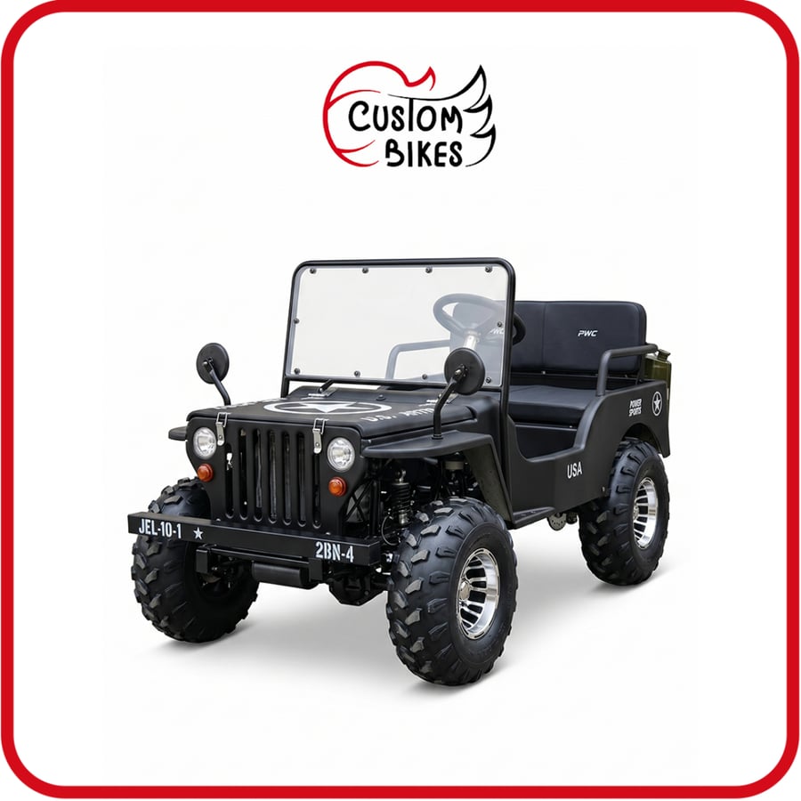سيارة ميني جيب 4 عجلات 150CC - لون اسود -7 Mini Jeep : G7-0