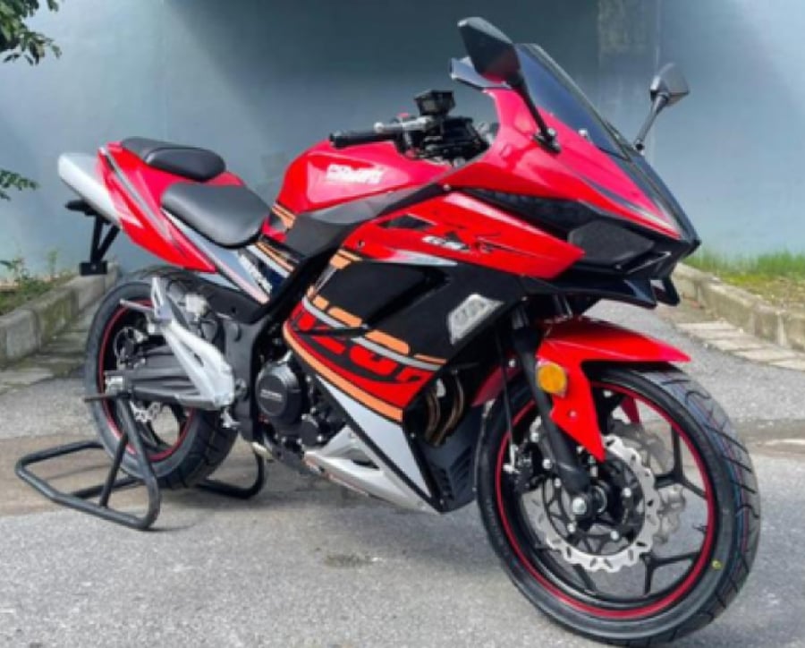 دراجة نارية 400CC من باور سبورت لون أحمر 2026