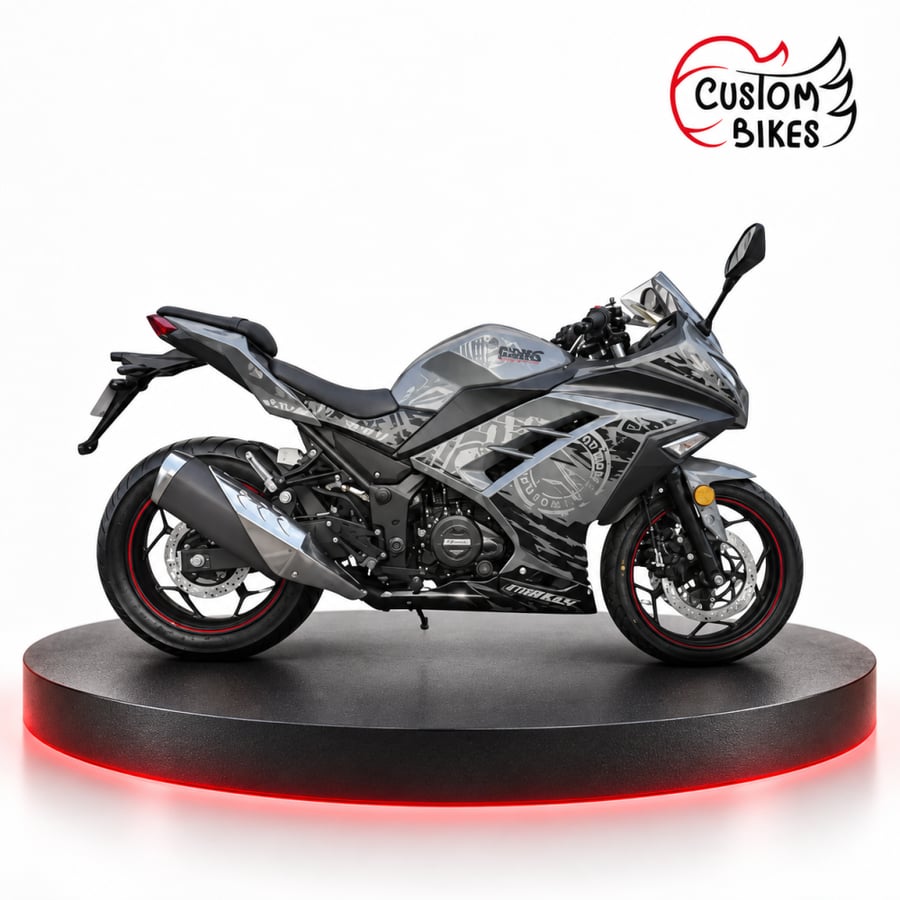 دراجة نارية 250CC موديل 2026 لون رمادي