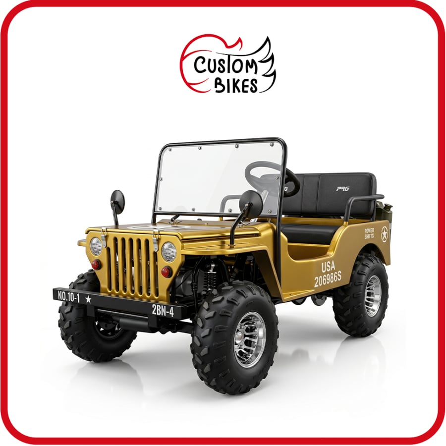 سيارة ميني جيب 4 عجلات 150CC - لون اصفر - Mini Jeep : G7-07