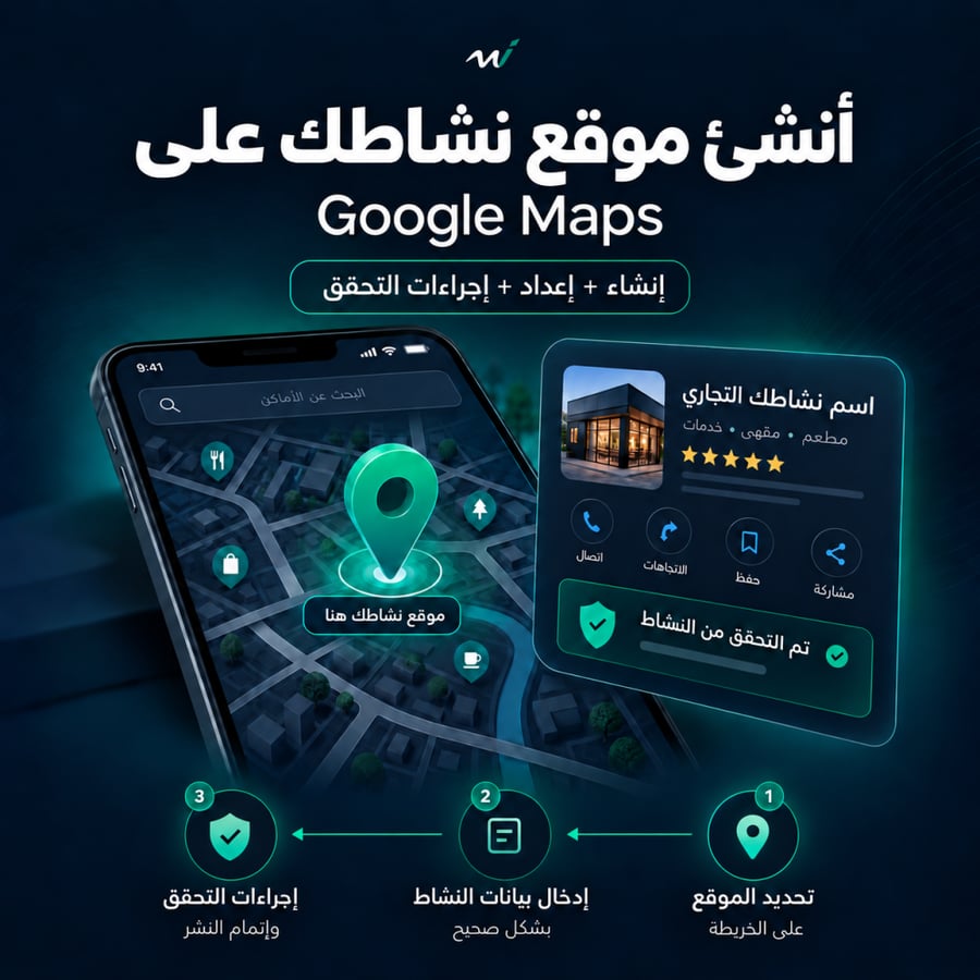 إنشاء وإعداد نشاطك على Google Maps
