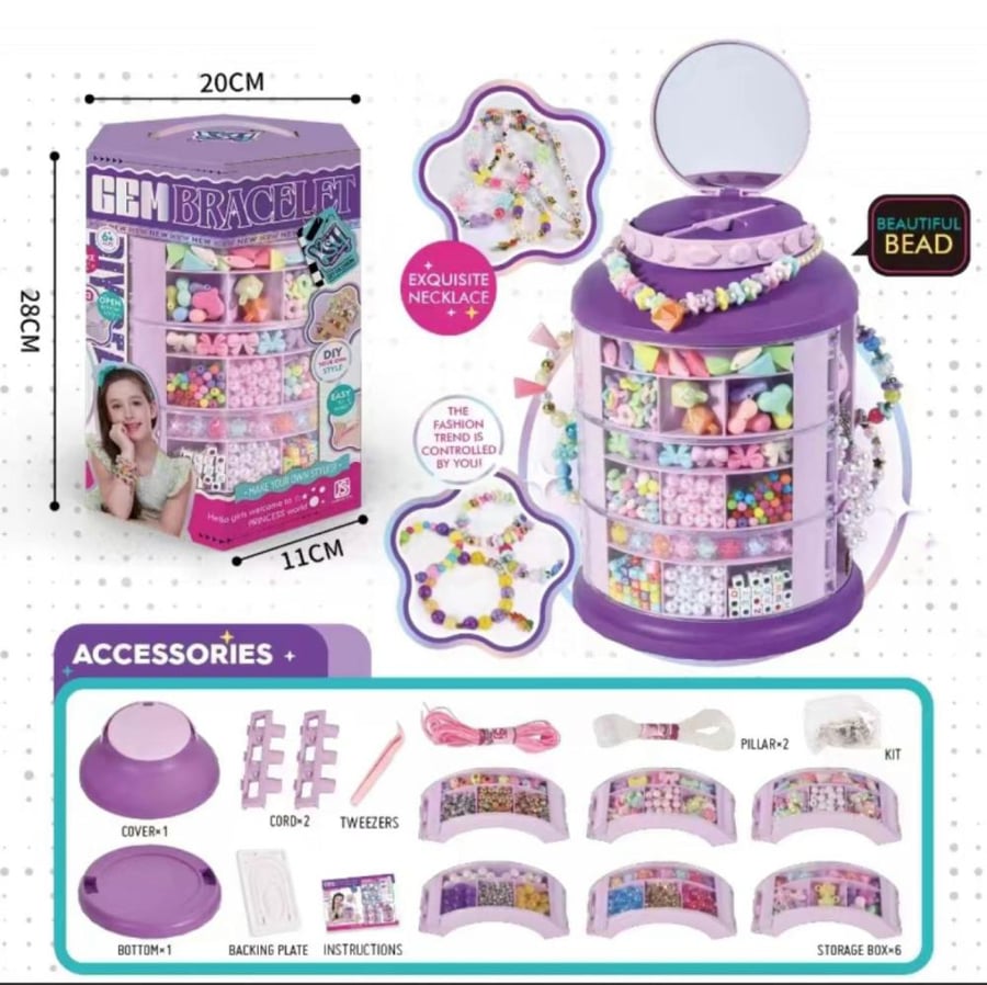 Bracelet and jewelry making kit game