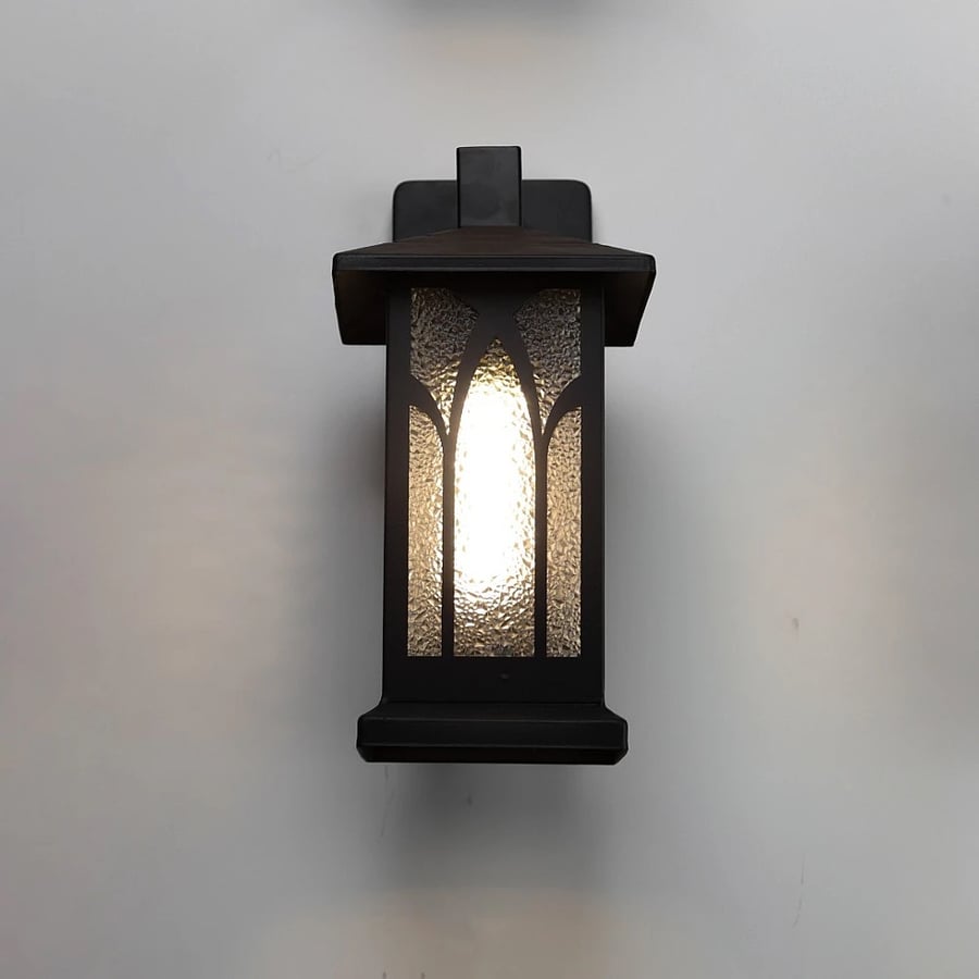 Black wall lantern