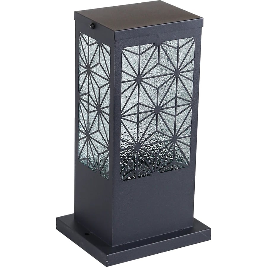 Glass lantern outdoor black E27