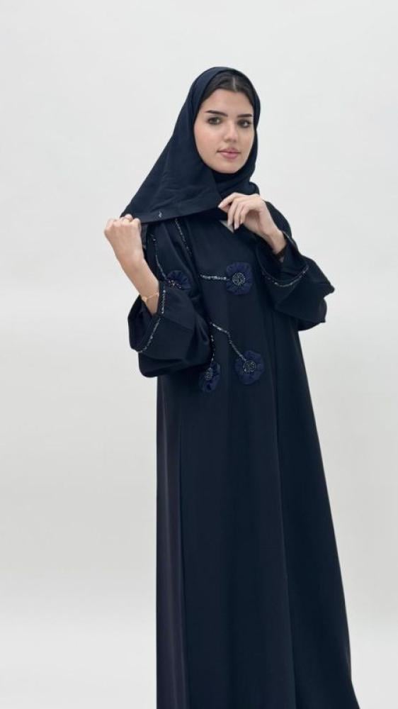 عباية فلاور كحلي