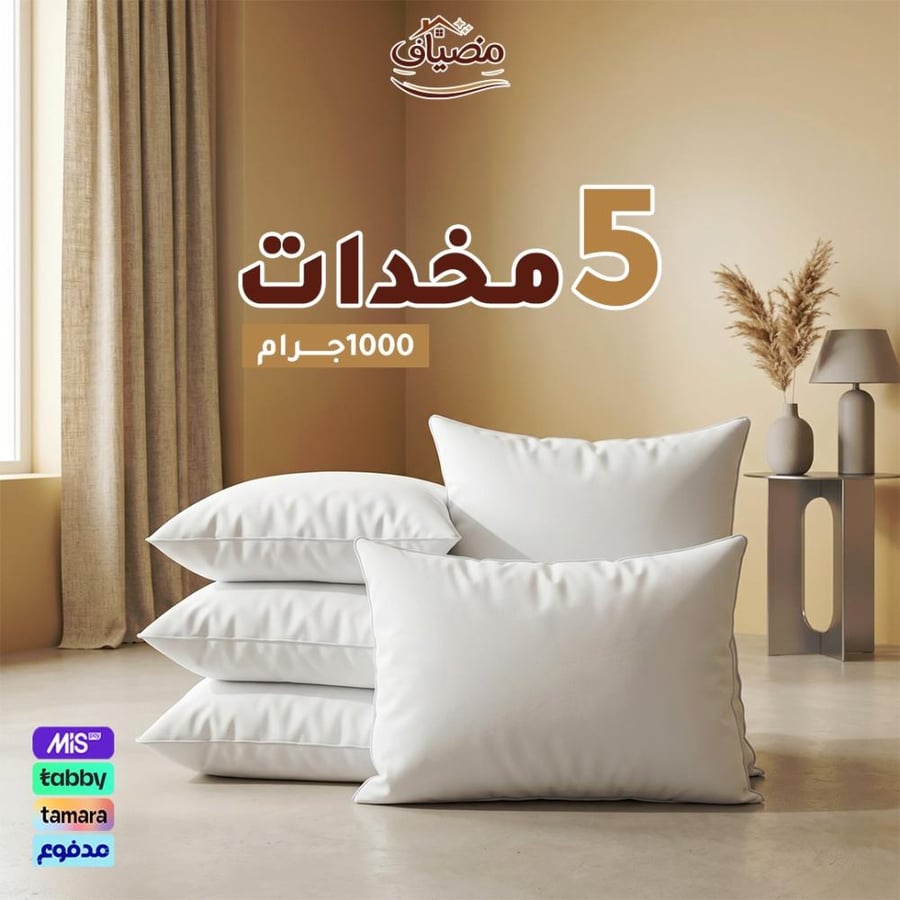 عرض خاص – 5 مخدات 1000 جرام