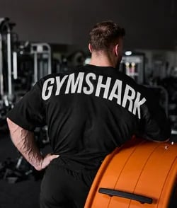 gymshark oversized t-shirt (black)