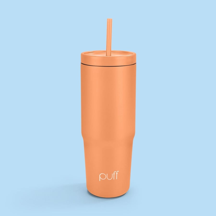 قارورة حافظة قهوة بف سيبي غو لون كريمزيكل مطفي PUFF