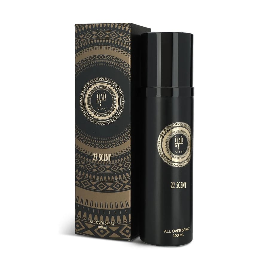 معطر 22 سينت للجسم والملابس - 100 مل عتيج