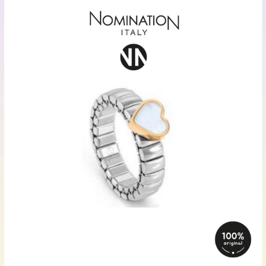 خاتم  اكستنشن مقاس صغير فضي Heart ROSE GOLD