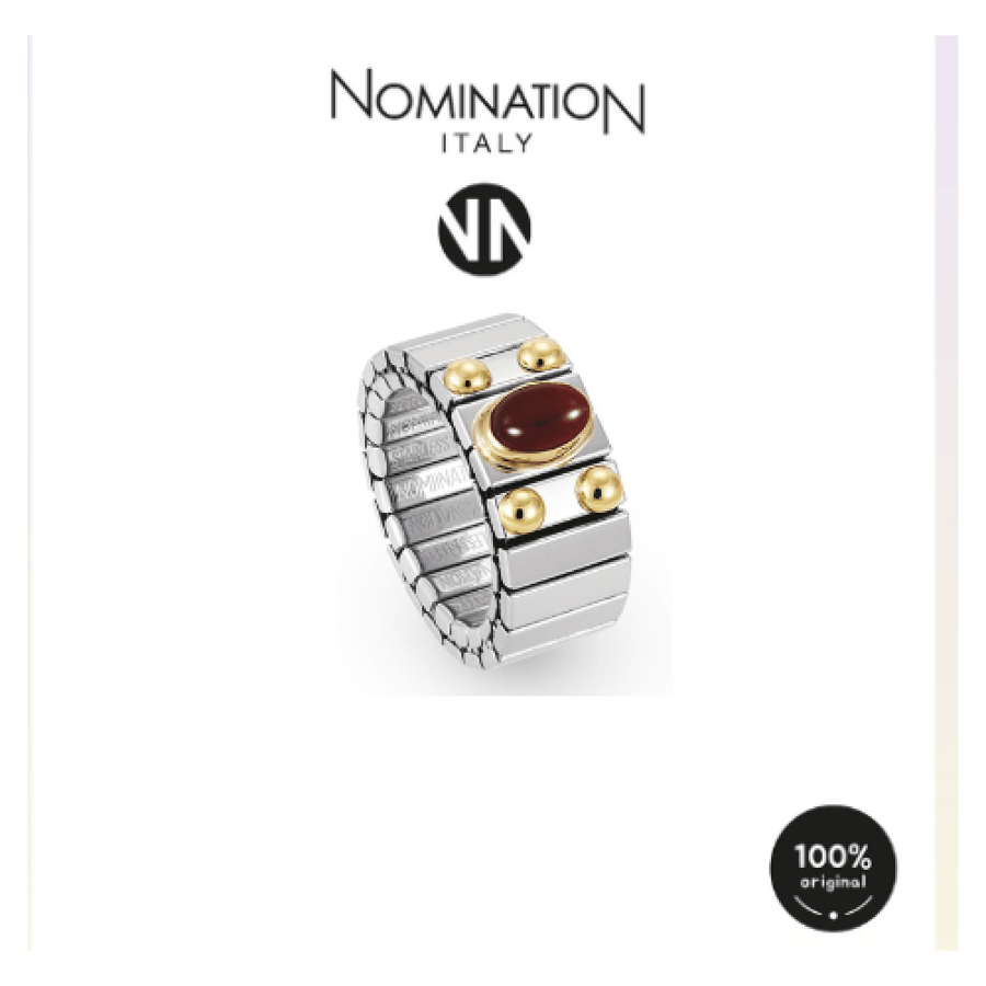 خاتم اكستنشن عريض مع حجر RED AGATE