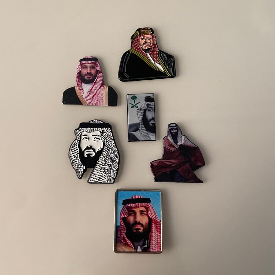 Black Saudi diplomatic passport metal stickers