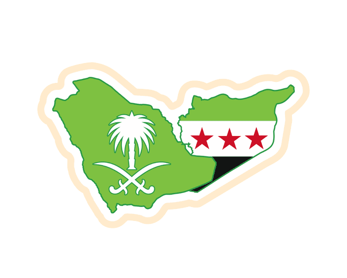 ستيكر السعودية وسوريا