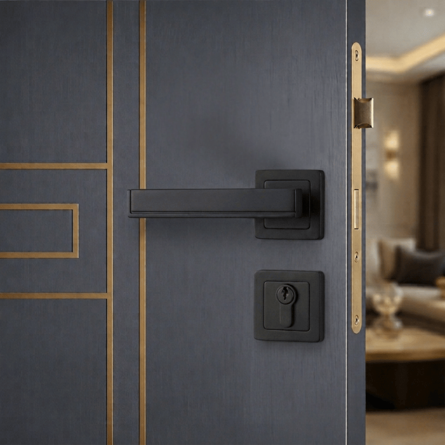 مقبض باب بتصميم هندسي فاخر بألوان متعددة – ROXY