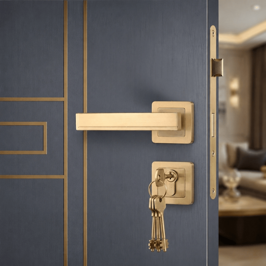 مقبض باب بتصميم هندسي فاخر بألوان متعددة – ROXY