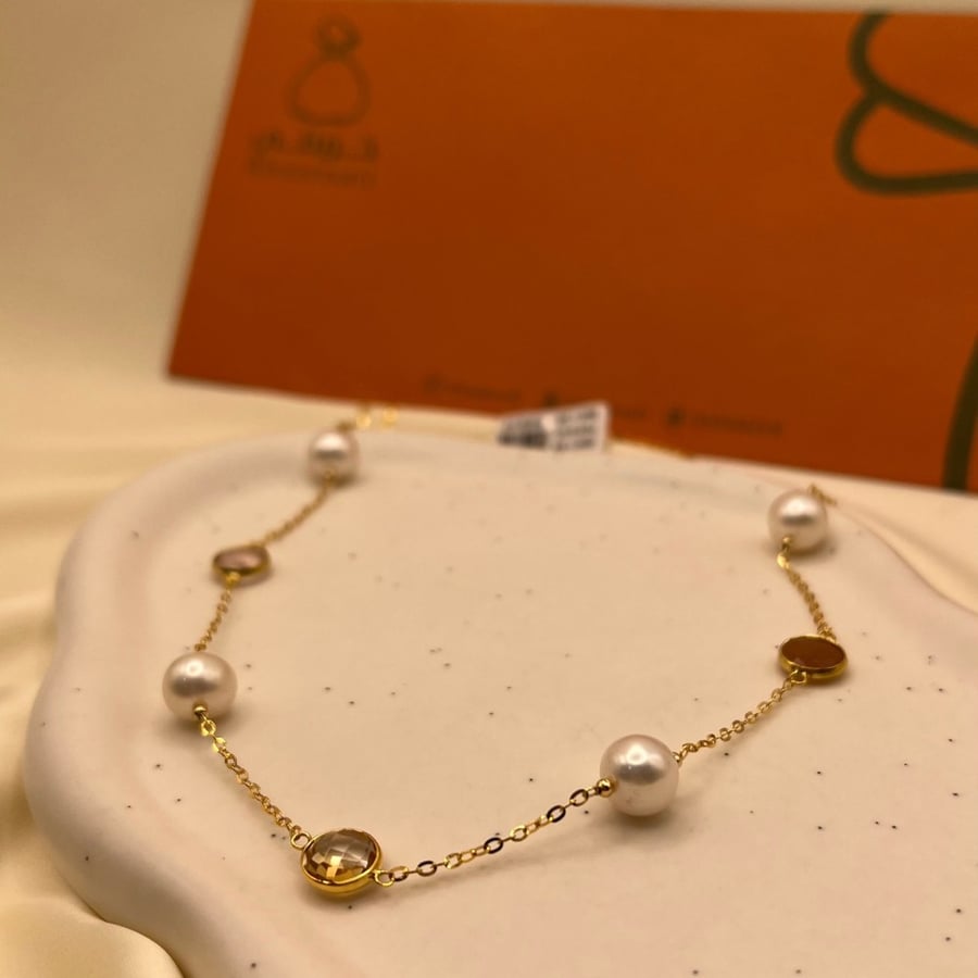 سلسال لؤلؤ عيار 18