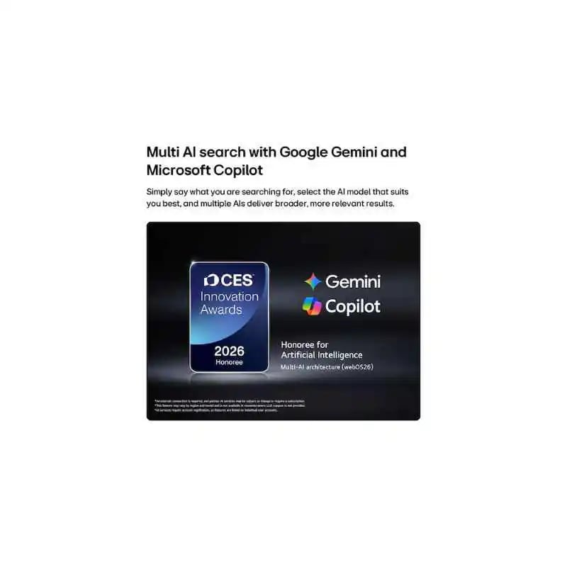 تلفزيون  LG QNED AI QNED70 مقاس 65 بوصة بدقة 4K، مع ريموت سحري يعمل بالذكاء الاصطناعي، يدعم HDR10، ونظام 65QNED70B6T  WebOS