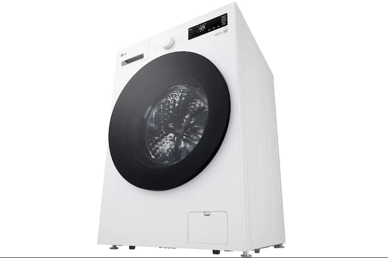 غسالة LG فتحة امامية 15كيلو أبيض مع مجفف ابيضWSN1508WHT