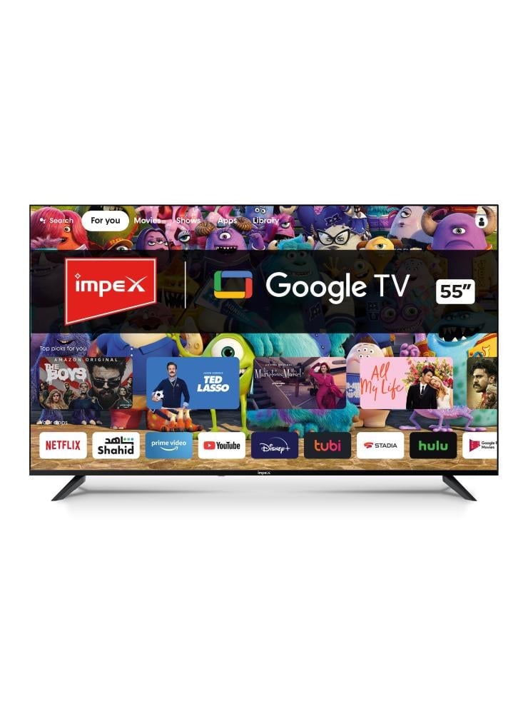 شاشة امبيكس 55 بوصة كيولد QLED - نظام قوقل - معدل التحديث 120 هرتز - موديل EVOQ55S4QLC2R120