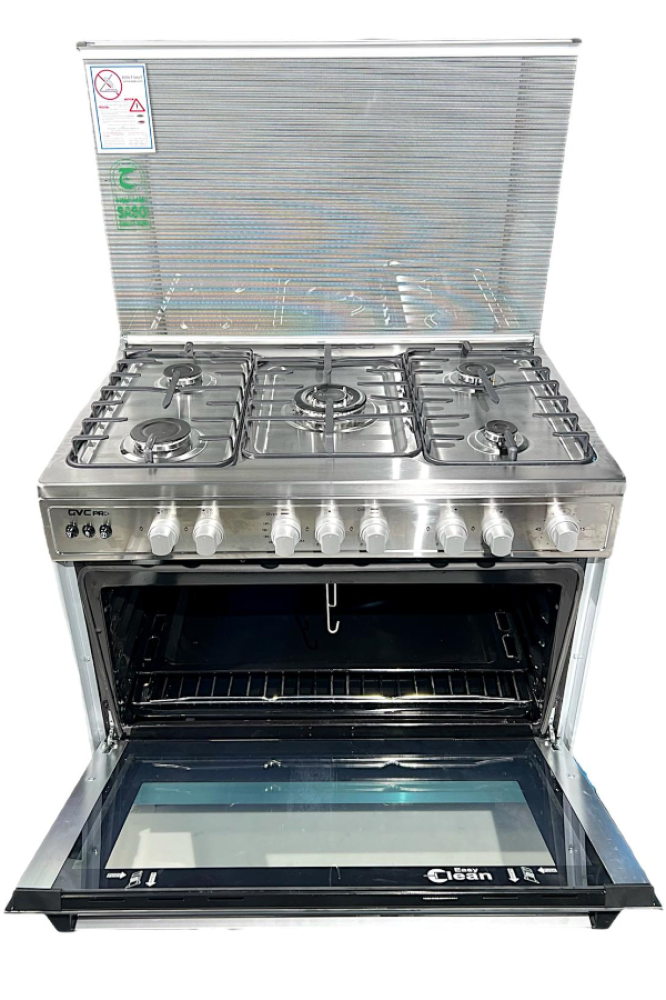 فرن غاز جي في سي برو 90*60 (( 5 عيون ))GVCO-6090-Eg-1 - 2362 S (( SF )) مصري