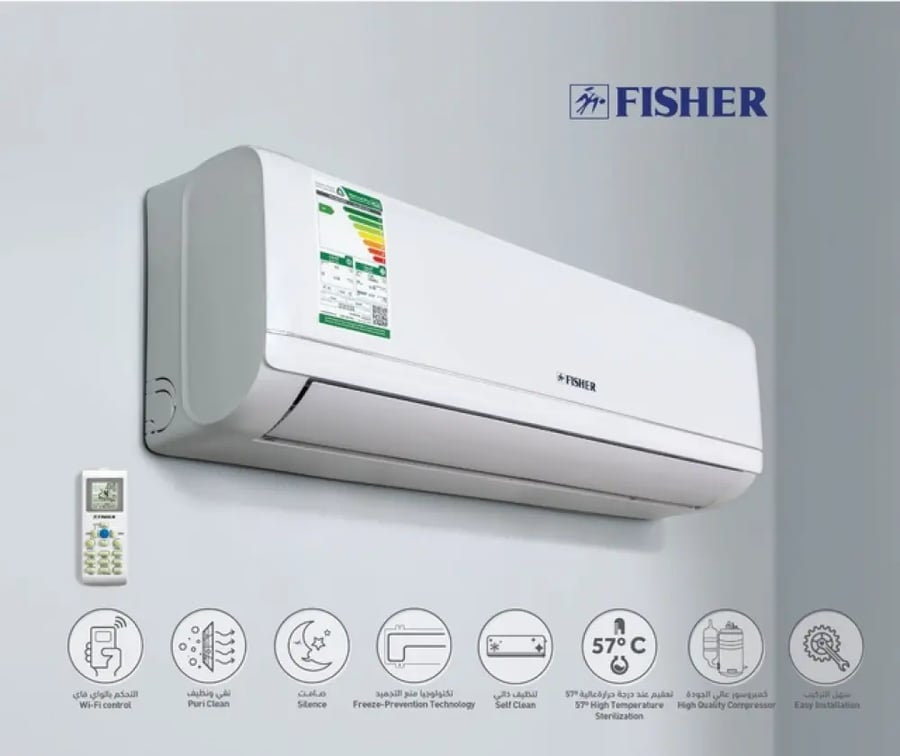 مكيف فيشر جداري انفرتر 18000 وحدة بارد  FSACME-XC18CIBN