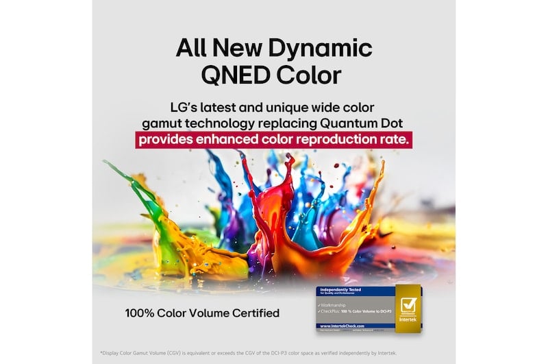 تلفزيون  LG QNED AI QNED70 مقاس 65 بوصة بدقة 4K، مع ريموت سحري يعمل بالذكاء الاصطناعي، يدعم HDR10، ونظام 65QNED70B6T  WebOS