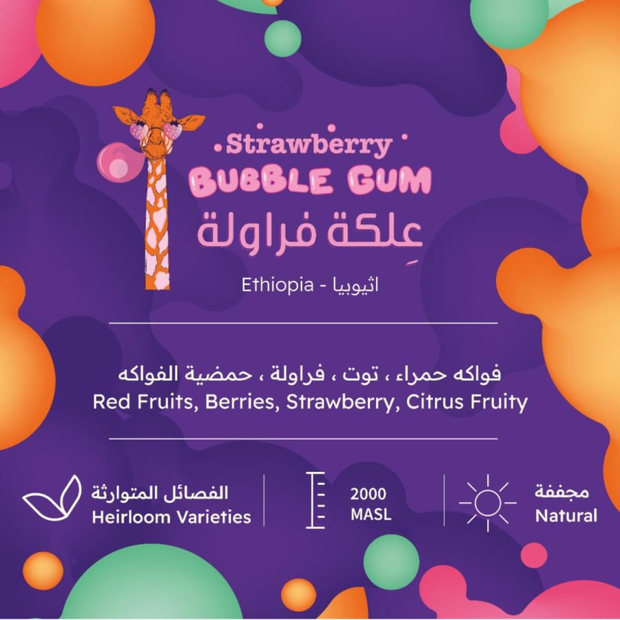علكة الفراولة | اثوبيا | بيت التحميص | 227G