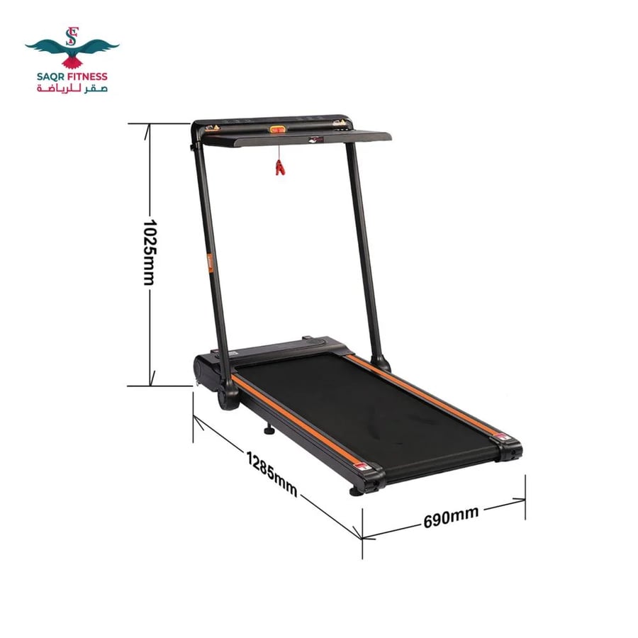Smart foldable electric treadmill, 2.5 HP – 120 kg load capacity – speed up to 12 km/h – model LJJ-8300