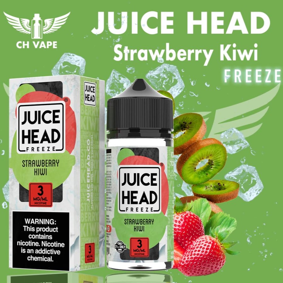 نكهة جوسي هيد JUICE HEAD Strawberry Kiwi Freeze