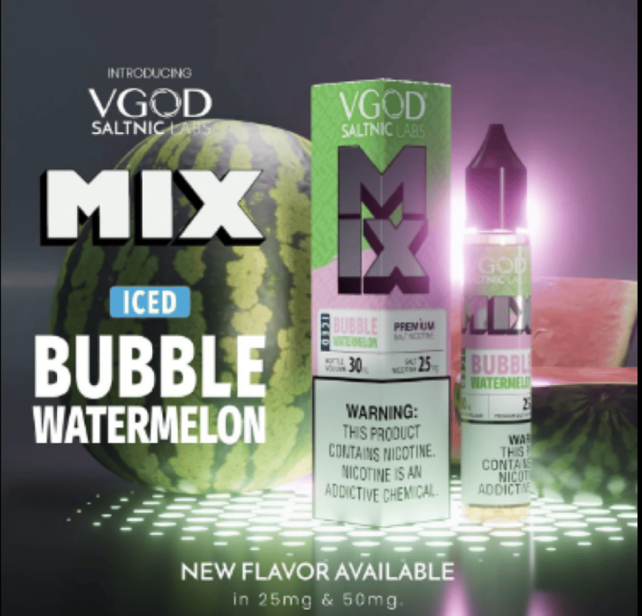 VGOD MIX نكهة علكة بطيخ ايس سولت نيكوتين من فيقود مكس