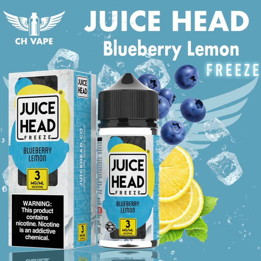 نكهة جوسي هيد توت ليمون JUICE HEAD Blueberry Lemon Freeze