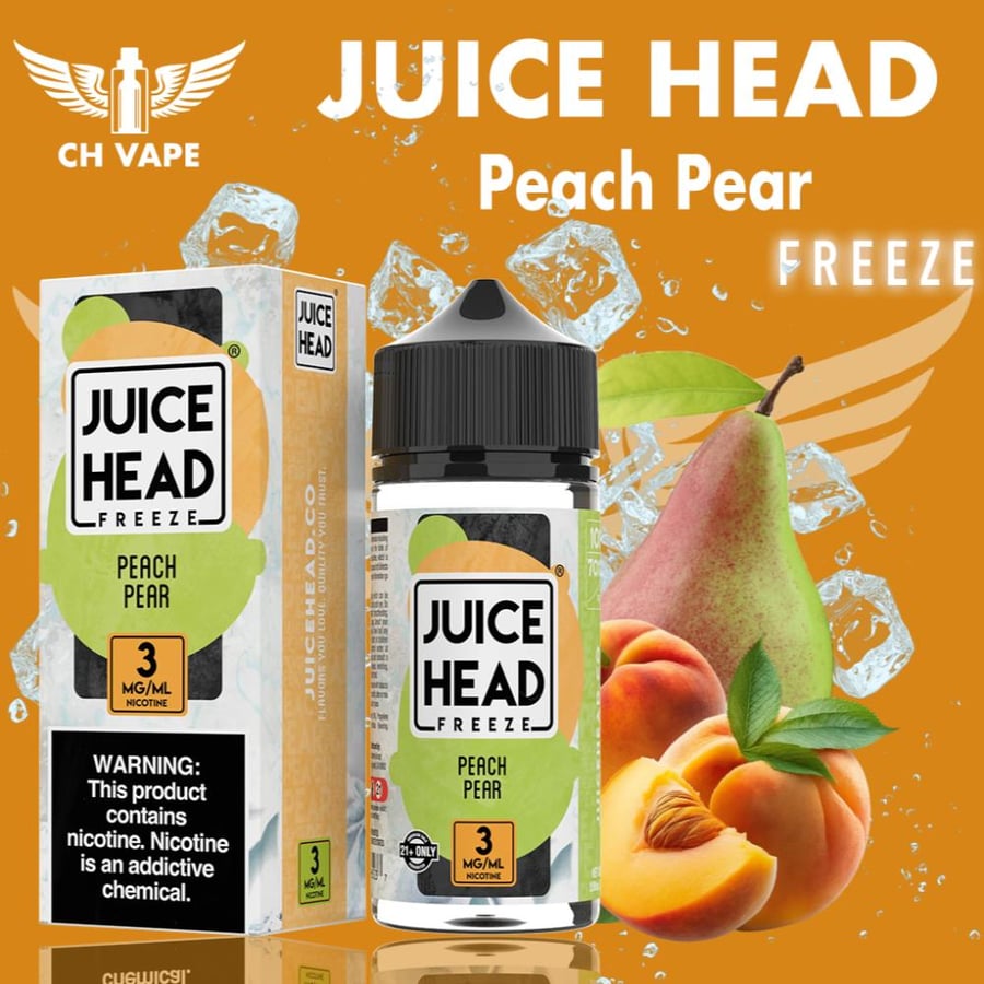نكهة جوسي هيد خوخ كمثرى  JUICE HEAD Peach Pear Freeze