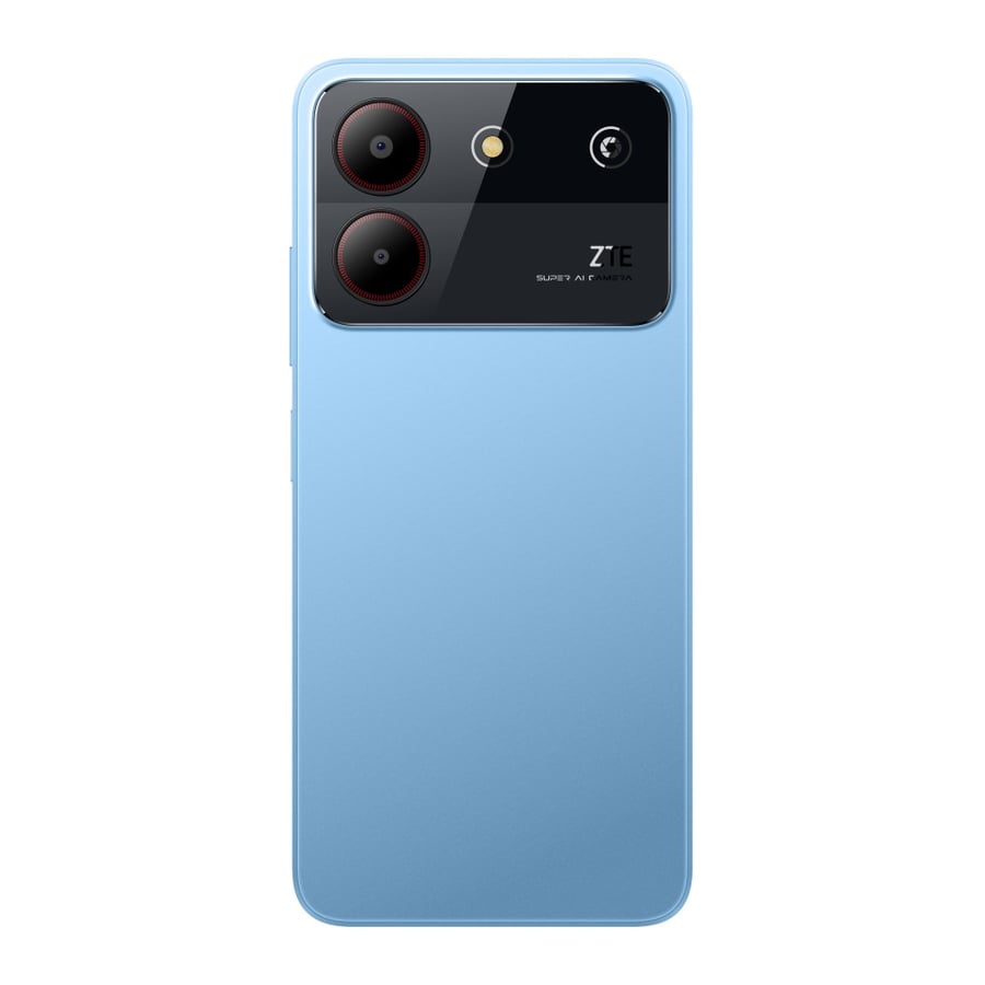 ZTE Blade A54 mobile phone 128/8 GB memory - expanded RAM memory (4+4) dual SIM, screen size 6.56 inches, side fingerprint, and face fingerprint, blue color