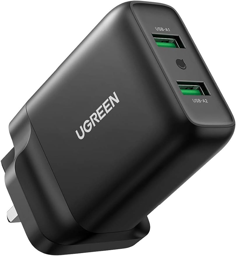 Fast wall charger 36 watt QC 3.0 with USB port for travel compatible with iPad 9 new and iPad Mini 6 and iPhone 13 Pro / 13 Pro Max / 13 / 13 / 12 / 11 and iPad Pro Air 1 and Galaxy S23 and S22 and S20 and S10 and others