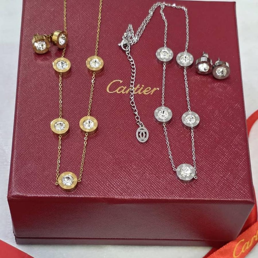 سلسال وحلق Cartier
