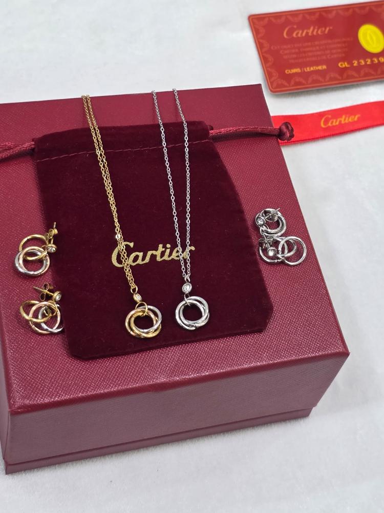سلسال وحلق Cartier