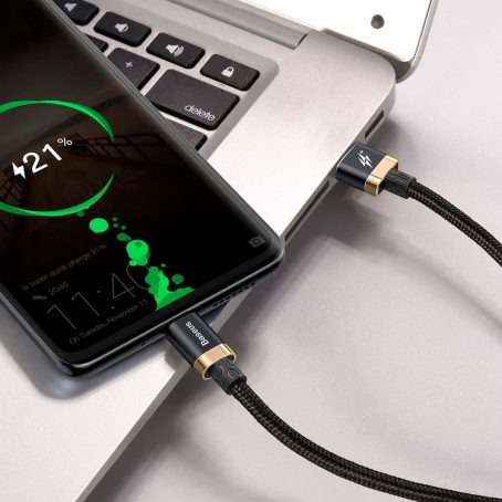 كيبل تايب سي USB بيسوس قماش 3 متر