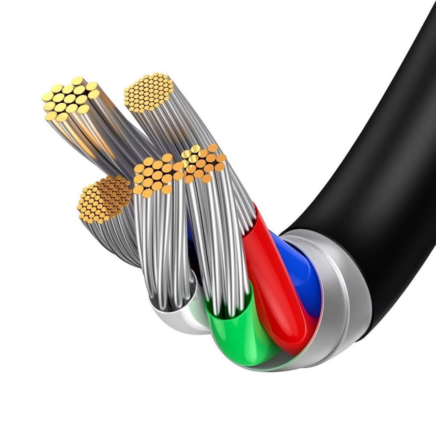 كيبل ايفون USB جلد 2 متر
