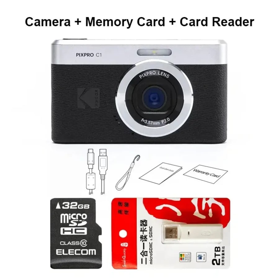 كاميرا كوداك PIXPRO C1 13MP بشاشة قابلة للإمالة
