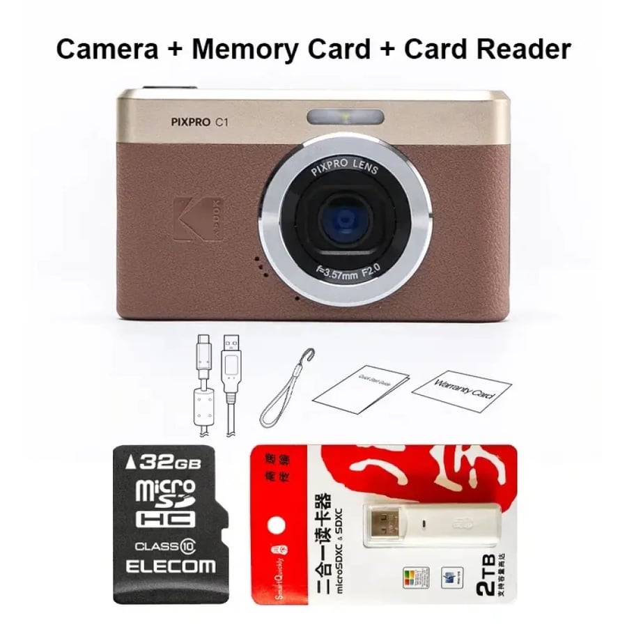 كاميرا كوداك PIXPRO C1 13MP بشاشة قابلة للإمالة