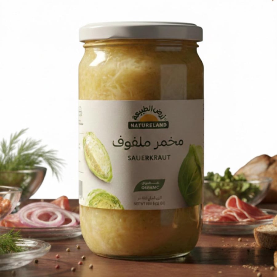 مخمر ملفوف عضوي ارض الطبيعة