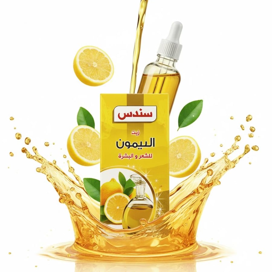 زيت الليمون  {للشعر والبشرة } سندس