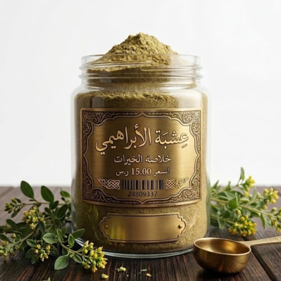 عشبة الإبراهيمي مطحون -علبة