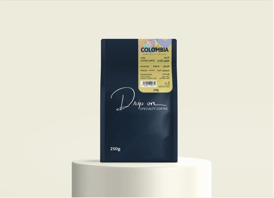 قهوة كولومبيا كوتون كاندي 250g دريب اون