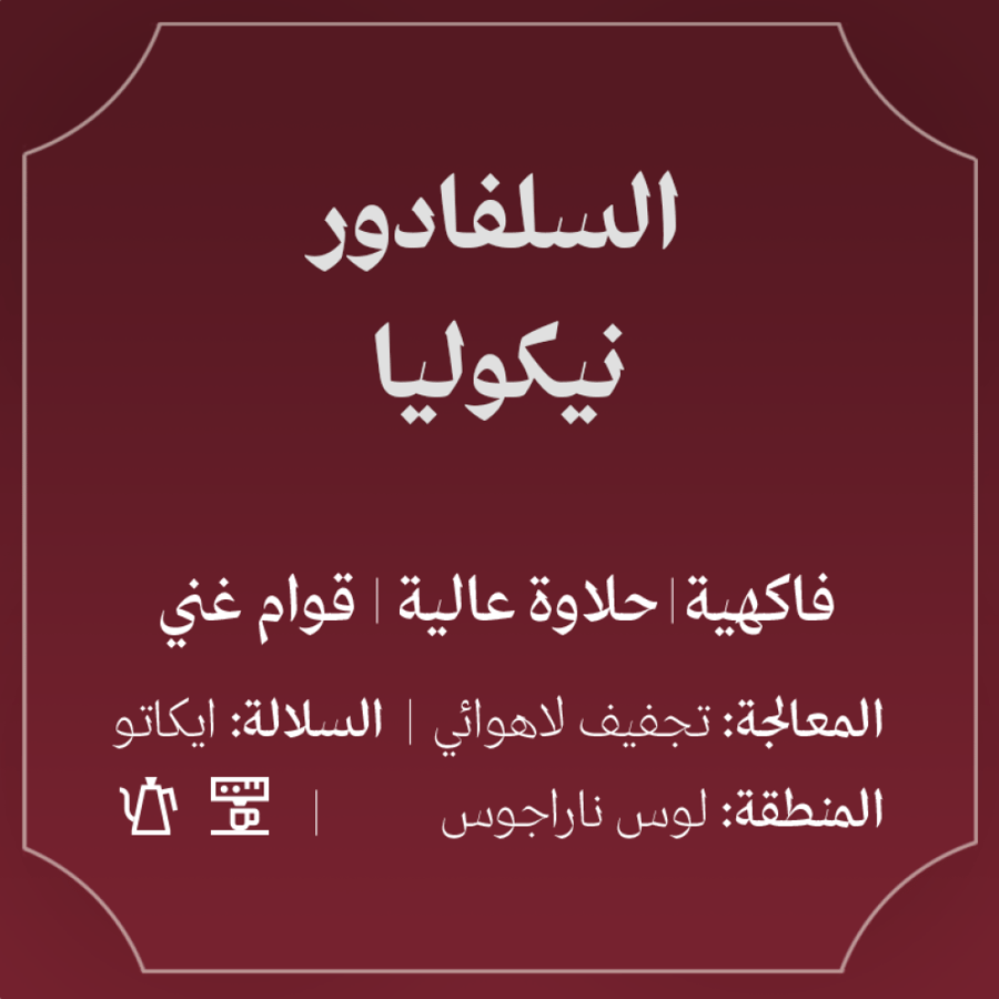 قهوة السلفادور نيكوليا 250g عبلة